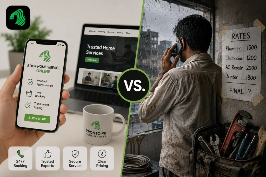 images has two situation online and offline booking