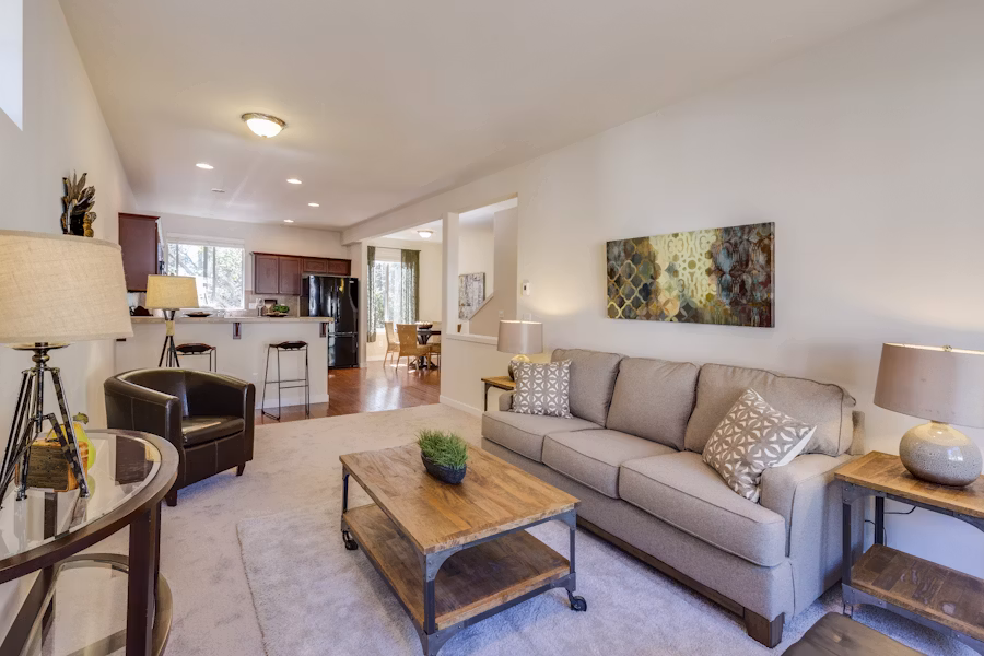 Bright, well-maintained living room in a residential property
