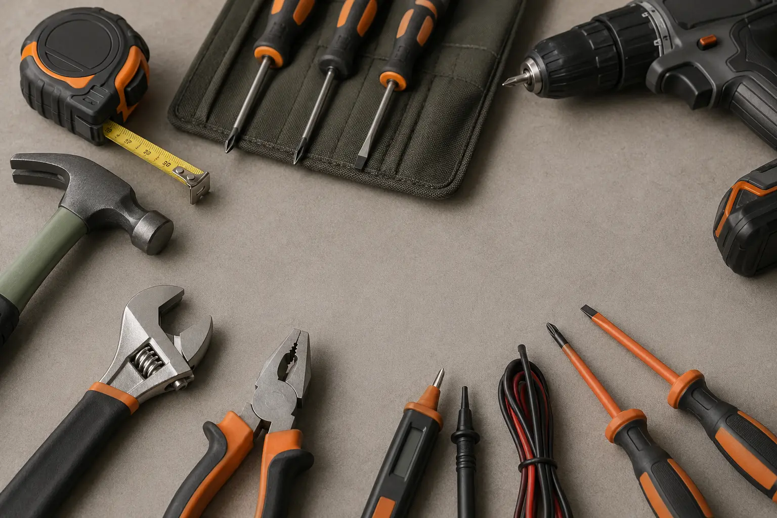 Professional repair and maintenance tools used for Pronto PK property services